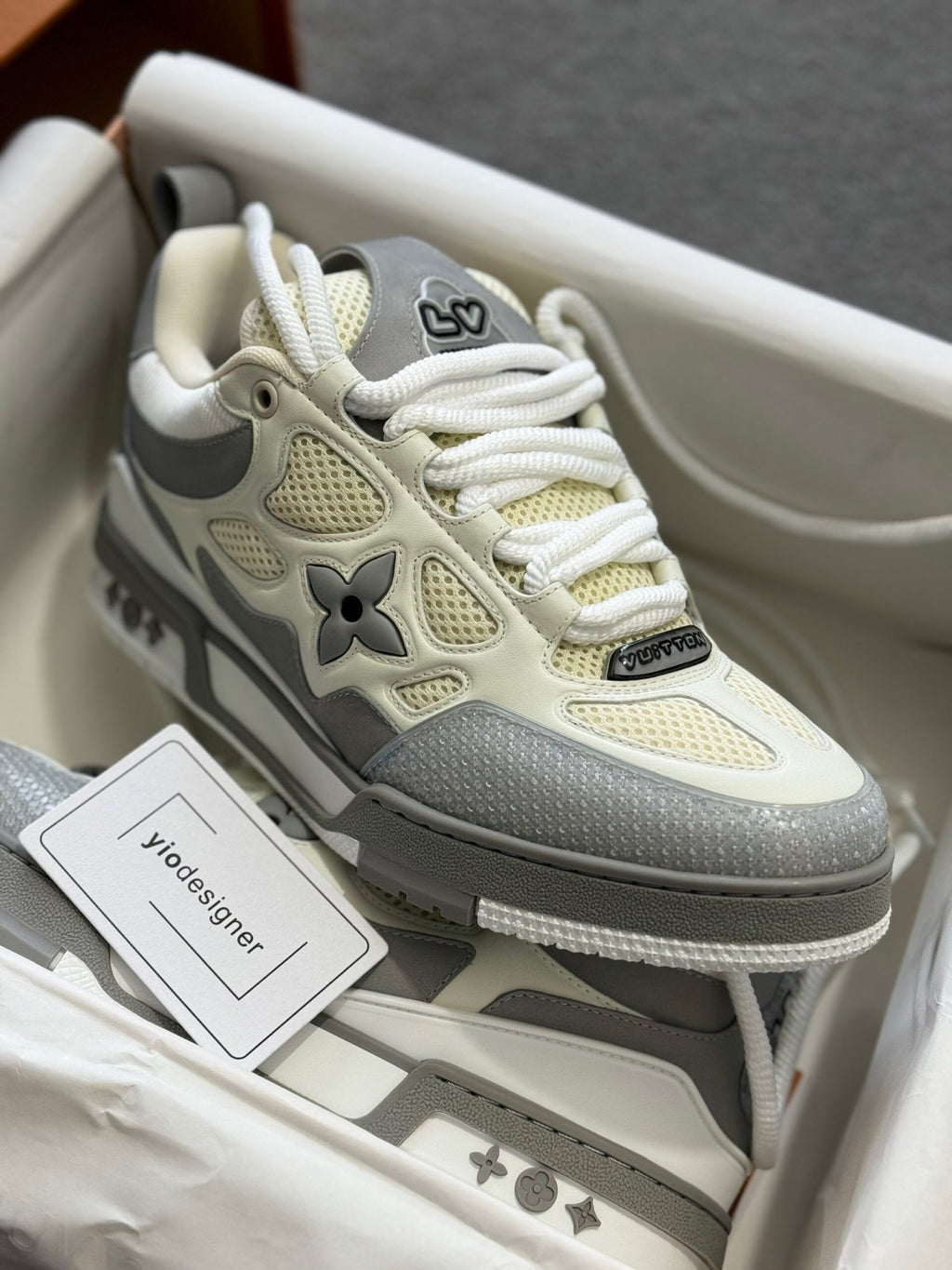 Louis Vuitton | Lv sneaker | Detail Shot | yiodesigner.co.uk
