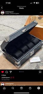 Louis Vuitton | Louis Vuitton watch case | Side View | yiodesigner.co.uk