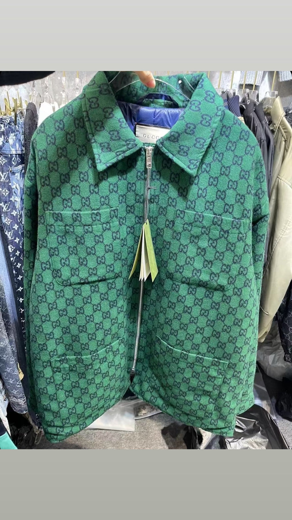 Gucci | Gucci padded light jacket | Back View | yiodesigner.co.uk