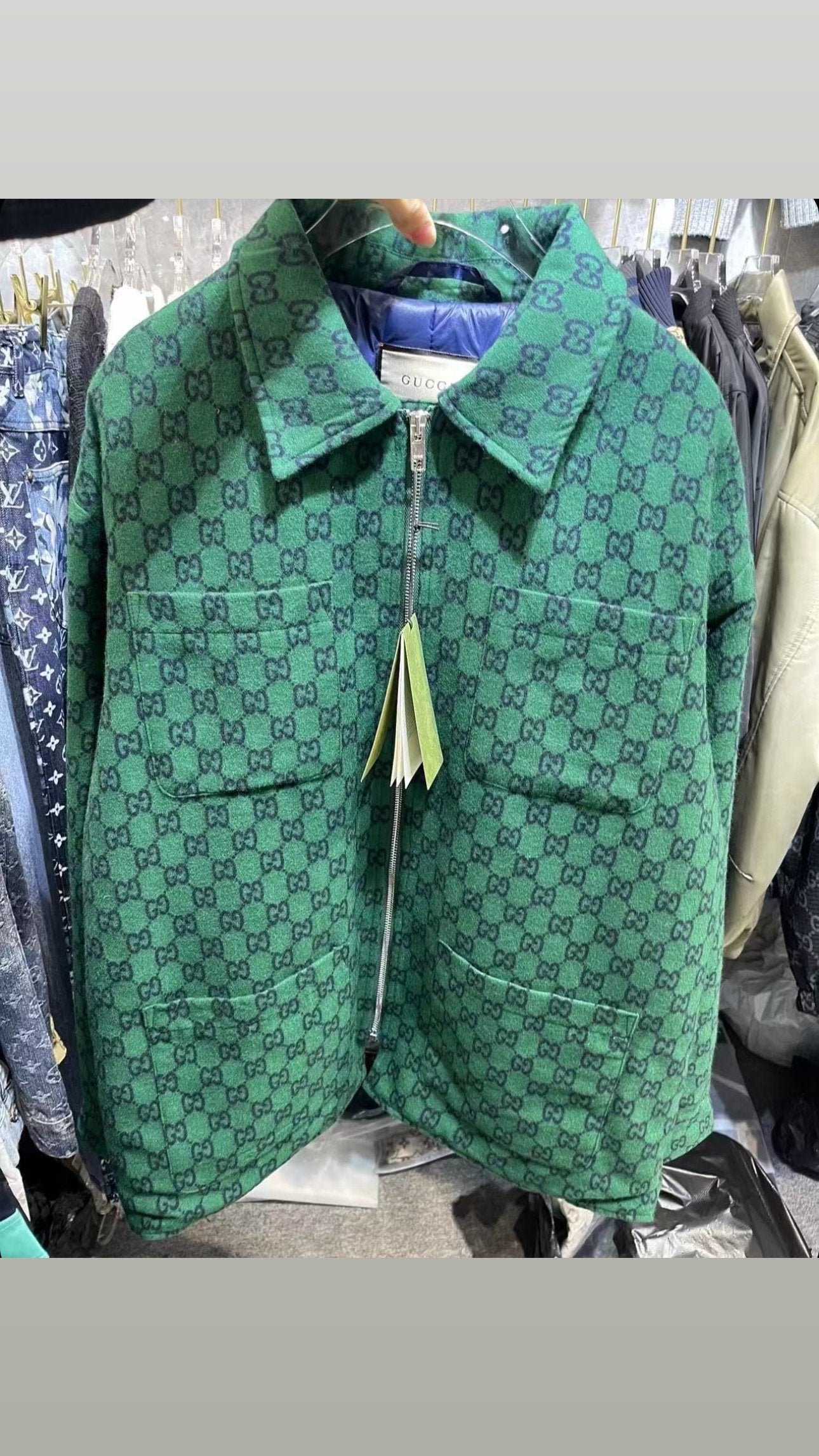 Gucci | Gucci padded light jacket | Back View | yiodesigner.co.uk