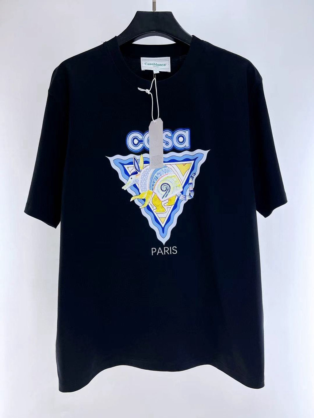 Casablanca | Casablanca T-shirt black | Size S | Front View | yiodesigner.co.uk