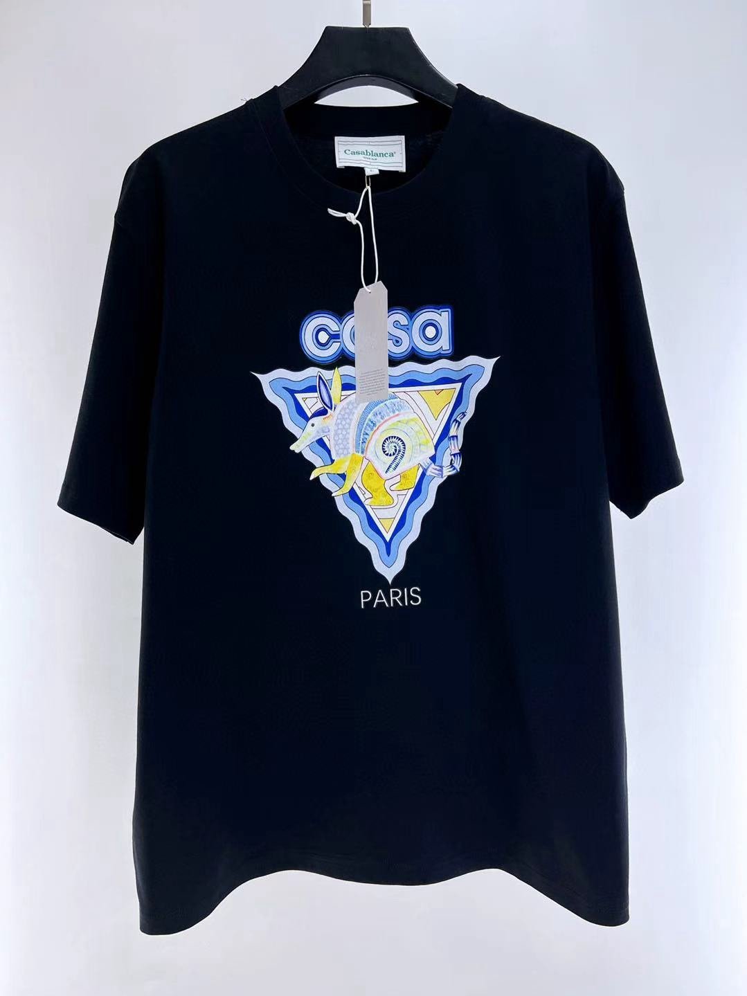 Casablanca | Casablanca T-shirt black | Size S | Front View | yiodesigner.co.uk