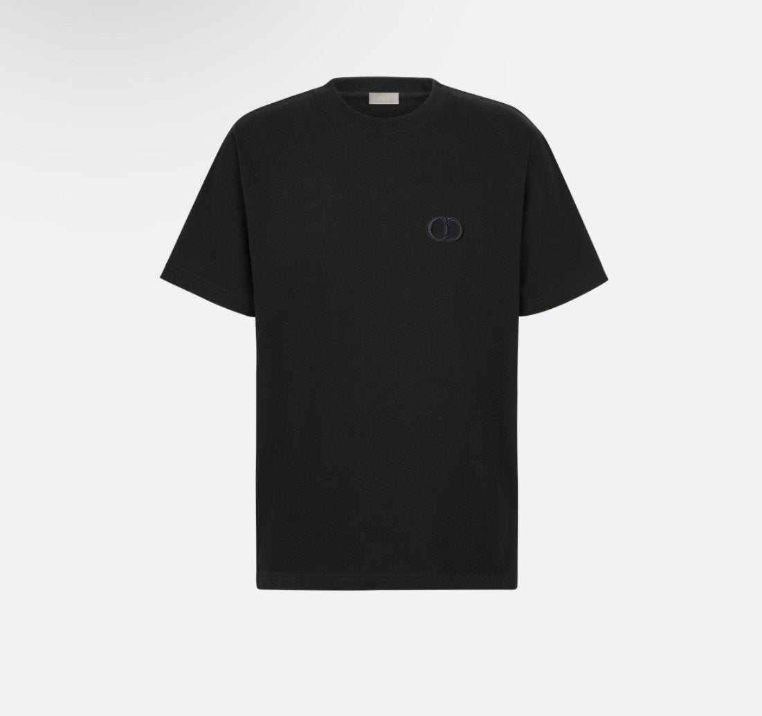 Dior | Dior cd t-shirt black | Size XL | Close-Up | yiodesigner.co.uk