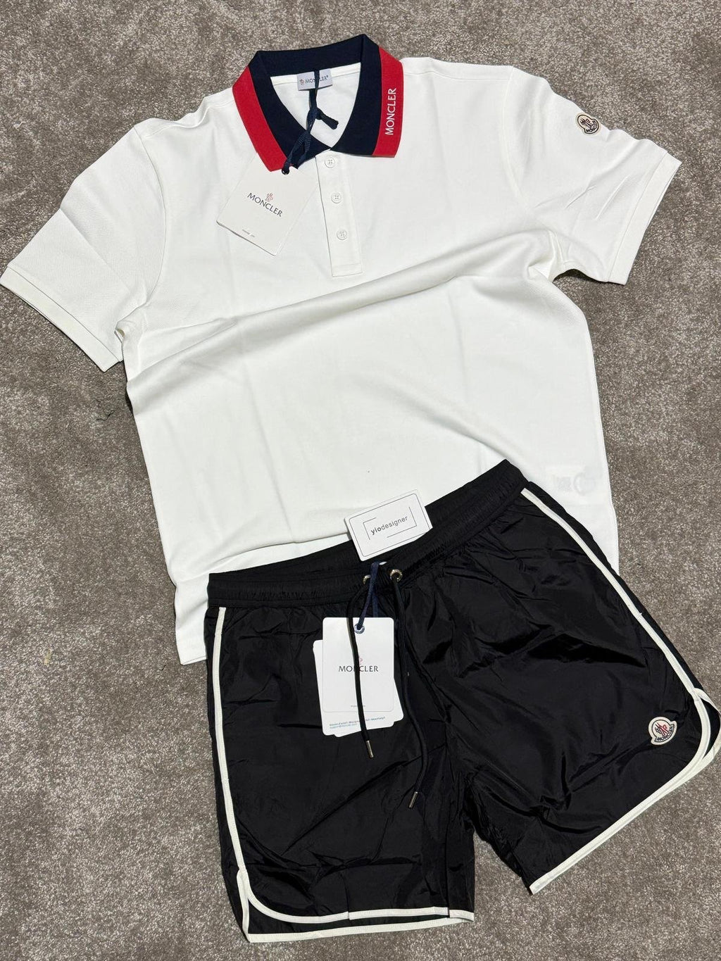 Louis Vuitton | Moncler set (t-shirt and short) | Size L | yiodesigner.co.uk