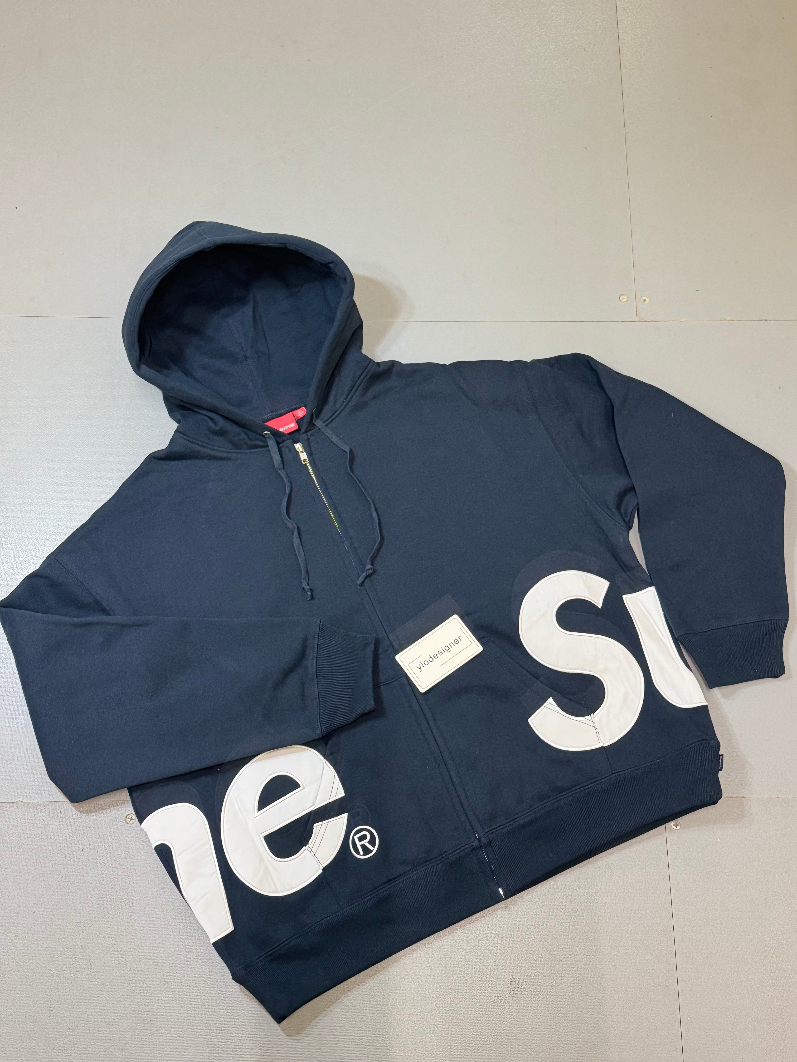 Supreme full zip hoodie