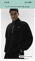 Alo full tracksuit black quarter zip