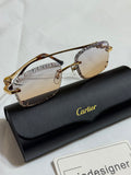 Cartier sunglasses diamond cut