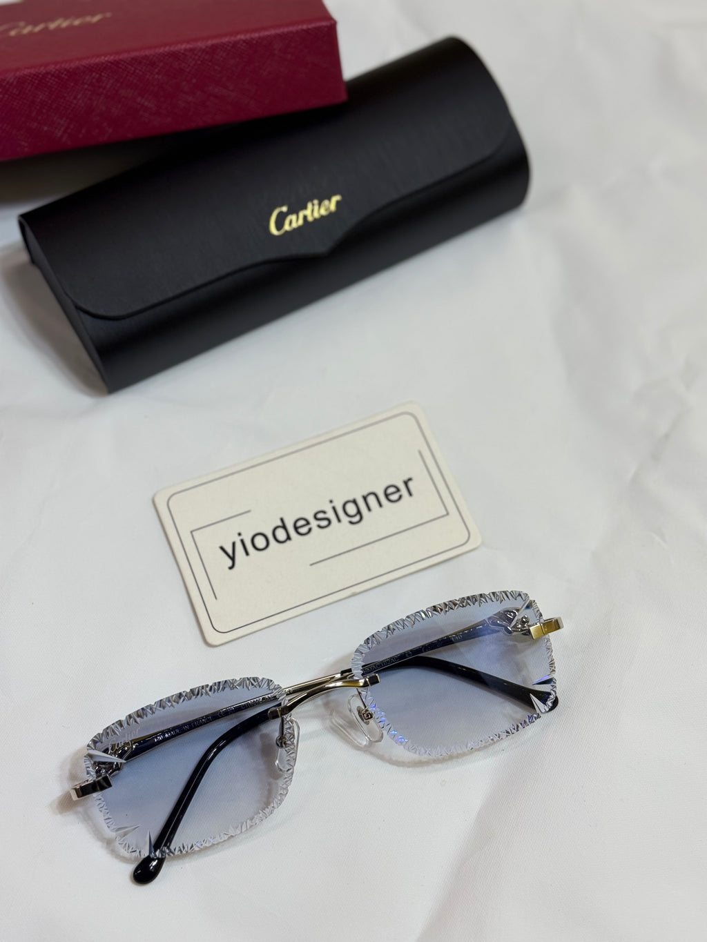Cartier sunglasses diamond cut
