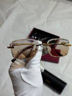 Cartier sunglasses diamond cut