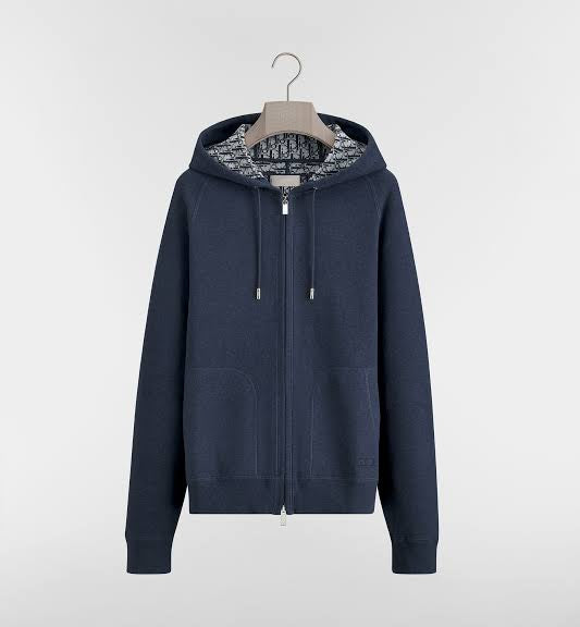 Dior oblique zip hoodie