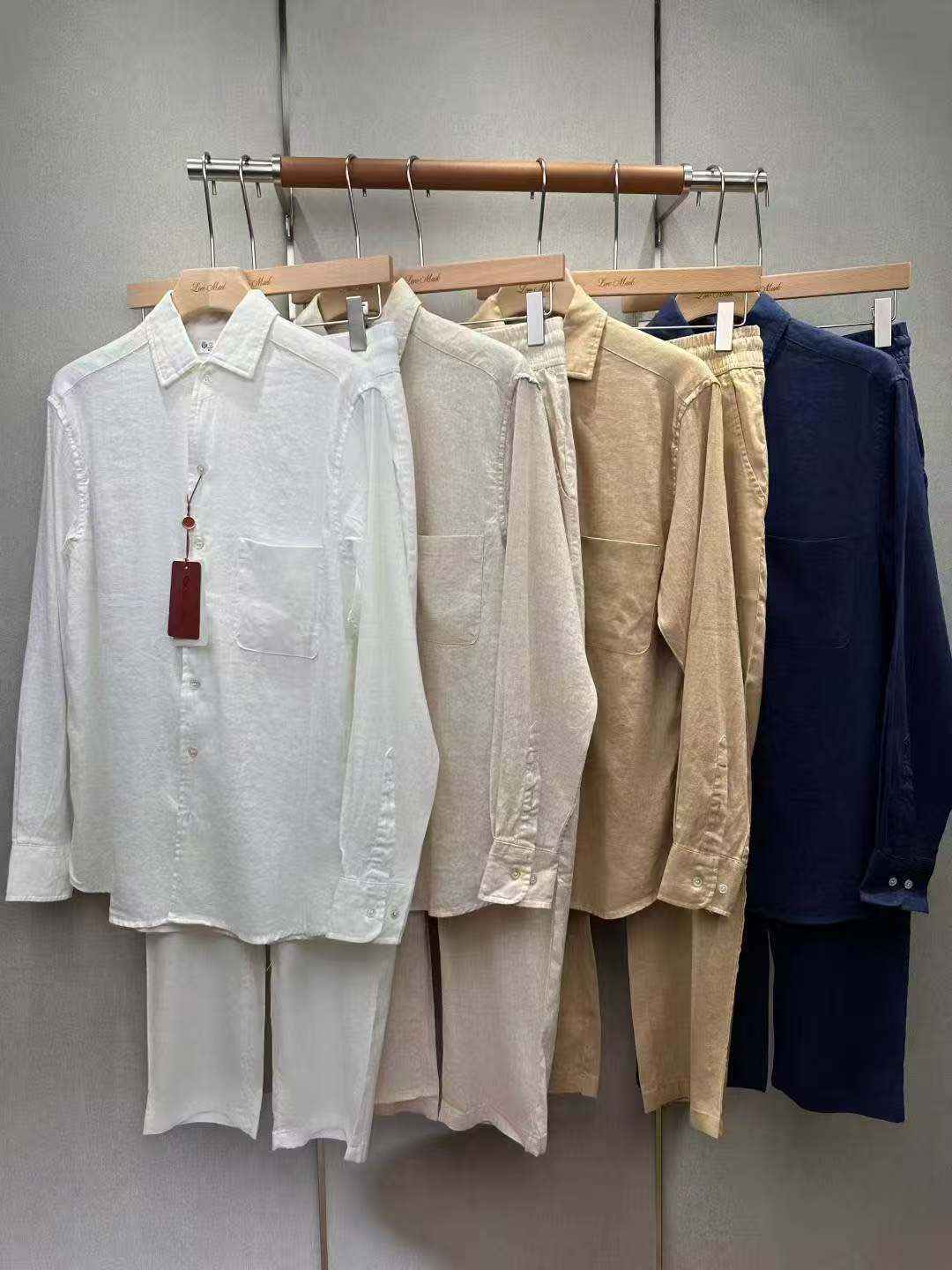 Loropina  linen set  brown