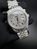 Rolex | Rolex watch top quality moissanite | Front View | yiodesigner.co.uk