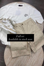 Louis Vuitton | Lv set ( t-shirt and short) | Size M | Back View | yiodesigner.co.uk