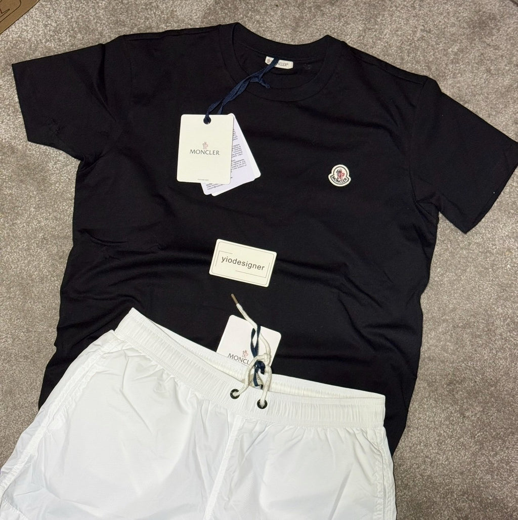 Moncler | Moncler t-shirt Black 2 | Label View | yiodesigner.co.uk