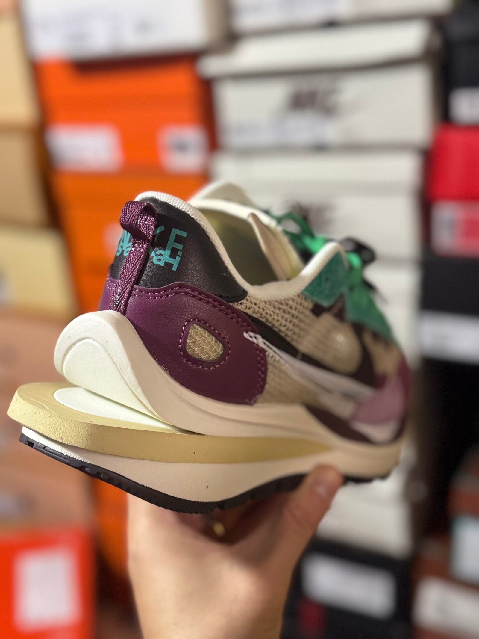 Nike | Sacai x Nike vaporwaffle | Side View | yiodesigner.co.uk