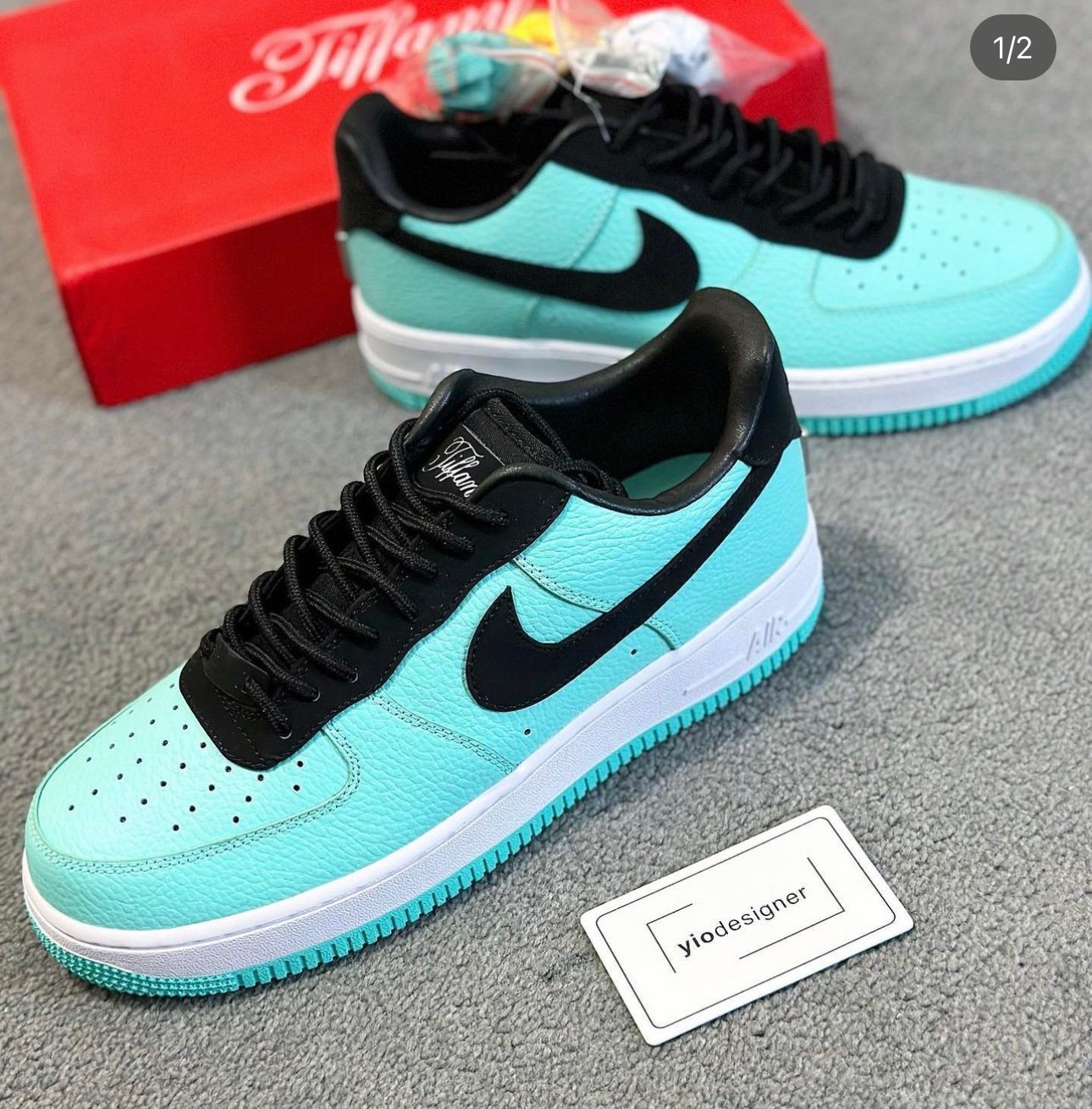 Nike | Airforce 1x Tiffany | Detail Shot | yiodesigner.co.uk