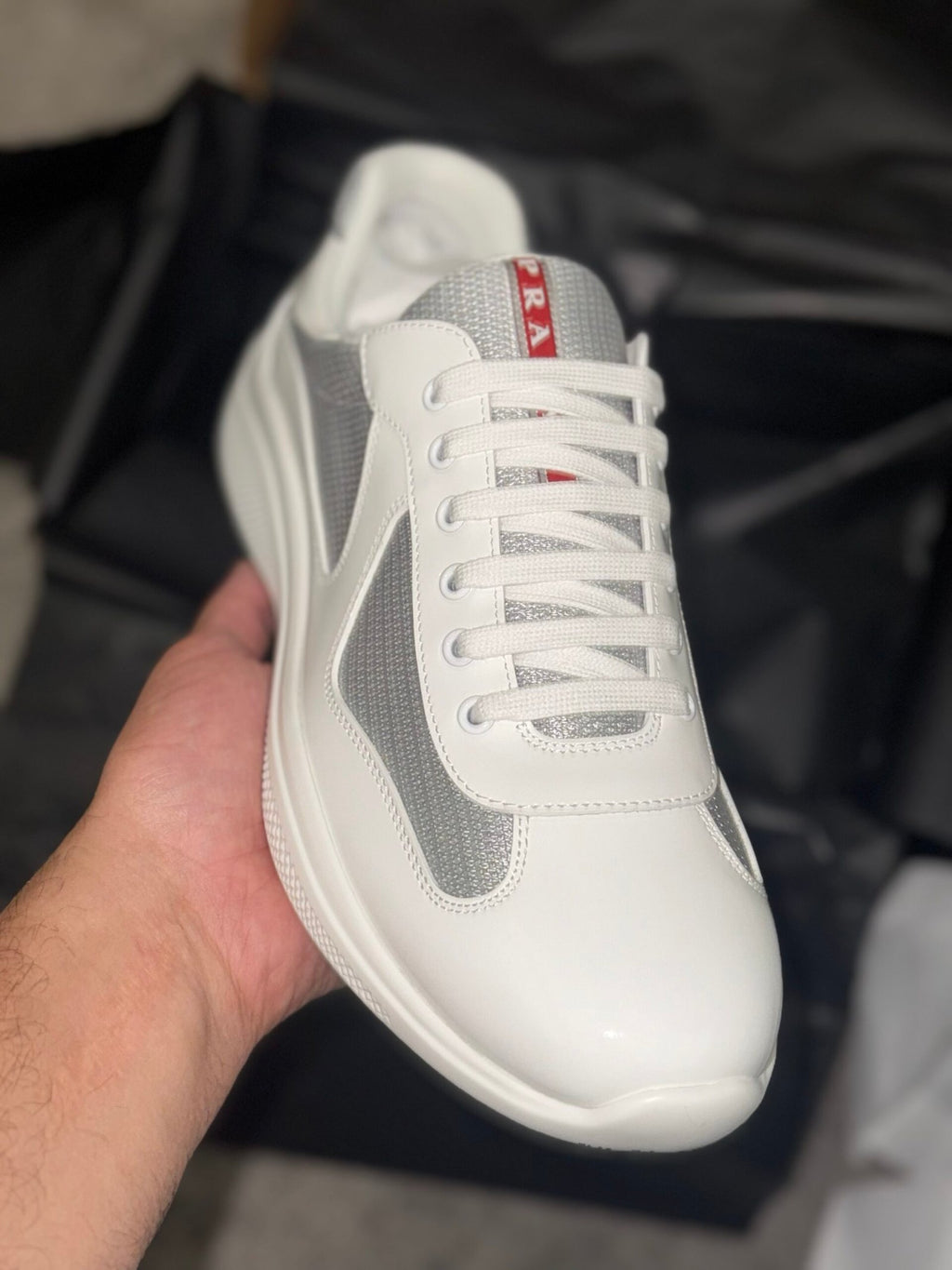 Prada | Prada sneaker | Size 9 | Side View | yiodesigner.co.uk