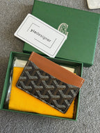 Goyard | Goyard card holder Brown | Front View | yiodesigner.co.uk