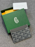 Goyard | Goyard card holder Grey | Front View | yiodesigner.co.uk
