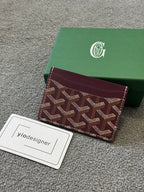 Goyard | Goyard card holder chocolate | Back View | yiodesigner.co.uk