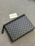 Louis Vuitton | Lv clutch bag | Front View | yiodesigner.co.uk