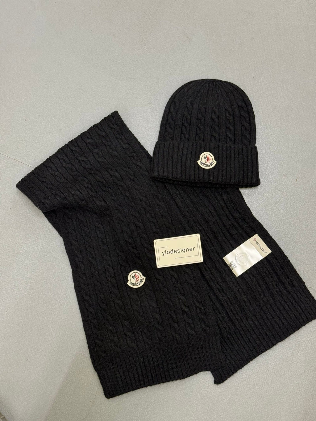 Moncler | Moncler hat and scarf | Back View | yiodesigner.co.uk
