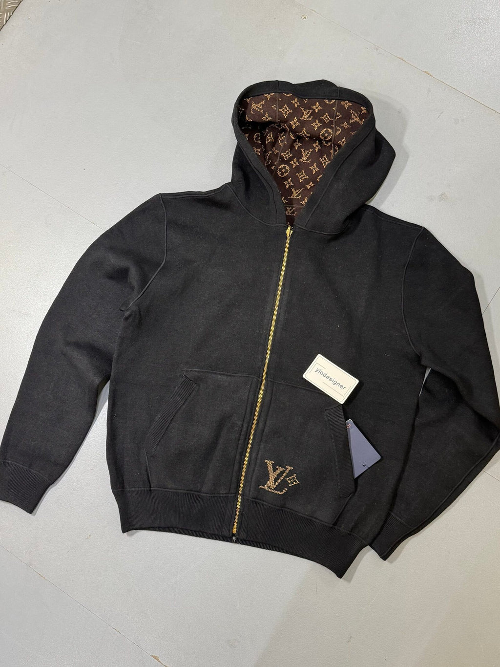 Louis Vuitton | LV  hoody full zip | Detail Shot | yiodesigner.co.uk