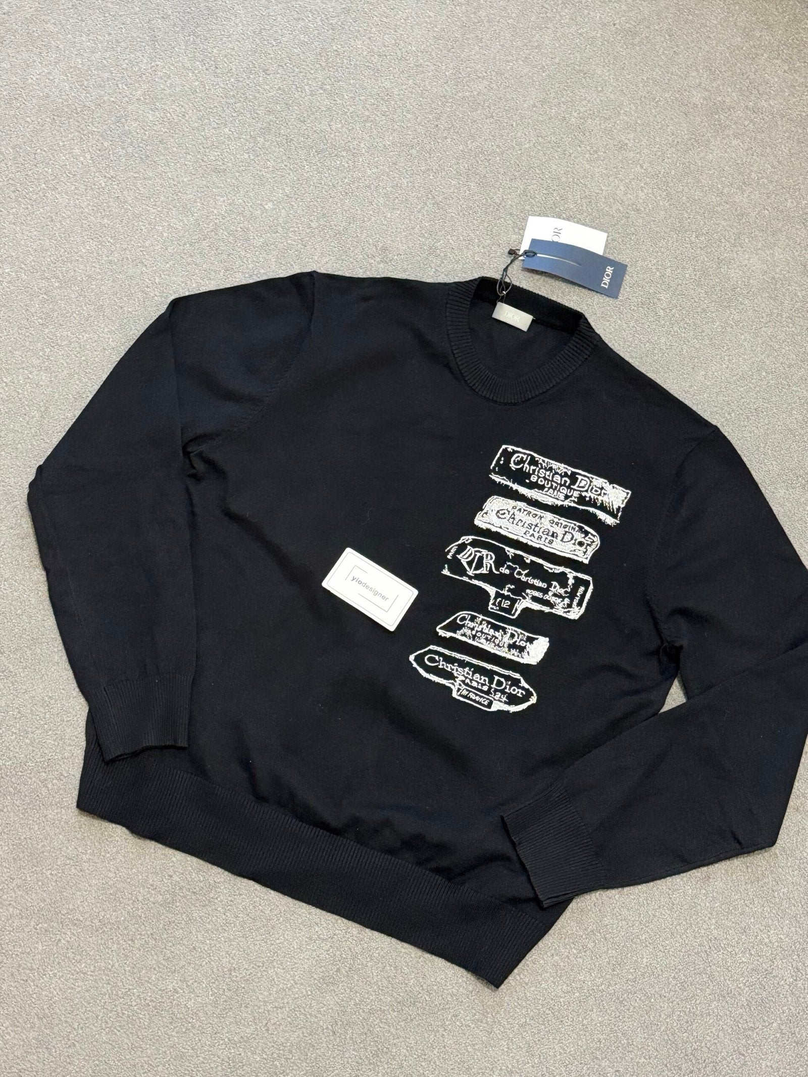 Dior | Dior jumper | Size XL | Close-Up | yiodesigner.co.uk
