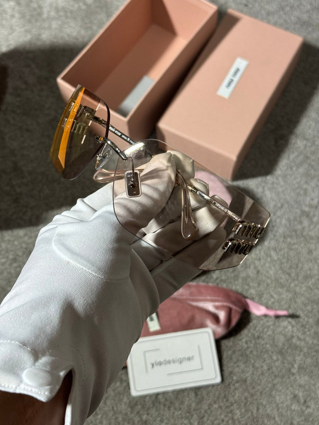 Miu Miu | Miu Miu sunglasses | Side View | yiodesigner.co.uk