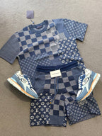 Louis Vuitton | Lv set (t-shirt and short) | Size L | Side View | yiodesigner.co.uk