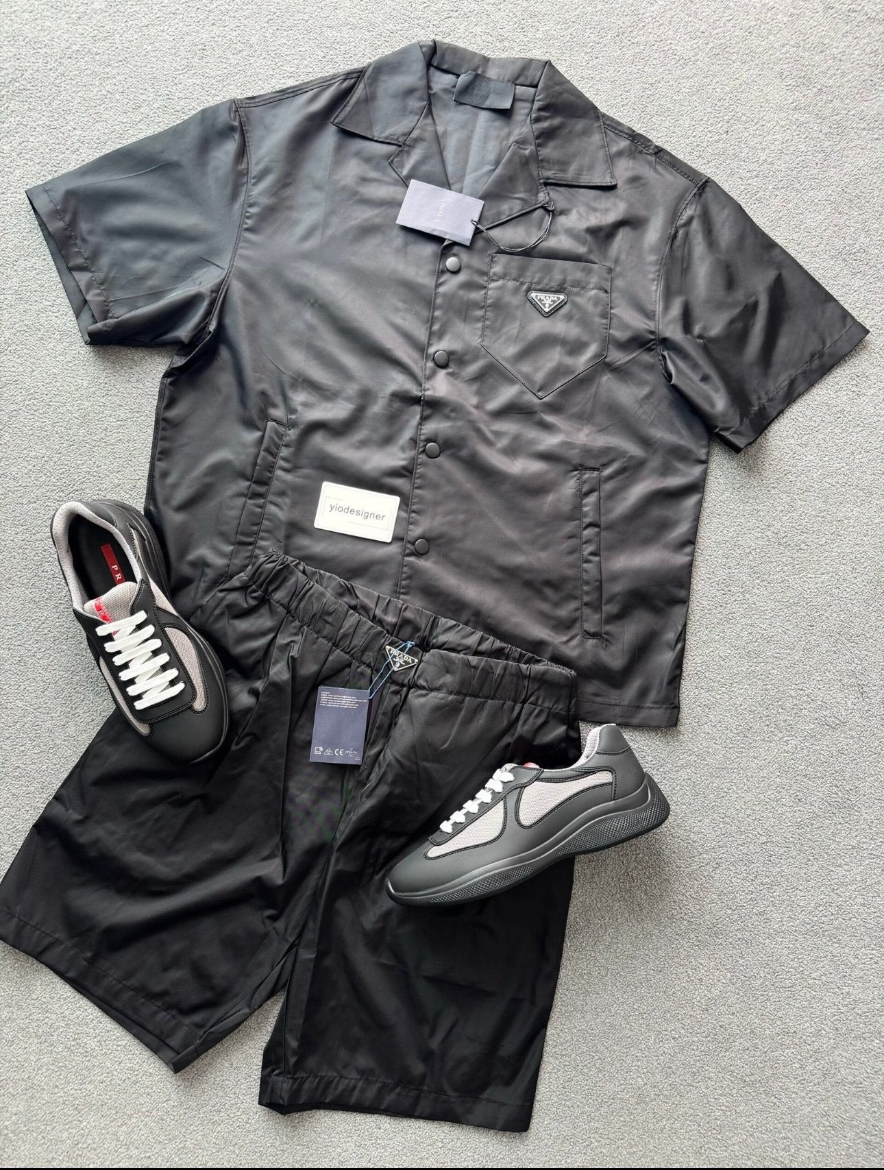 Prada | Prada set (shirt and short) | Size XL | yiodesigner.co.uk
