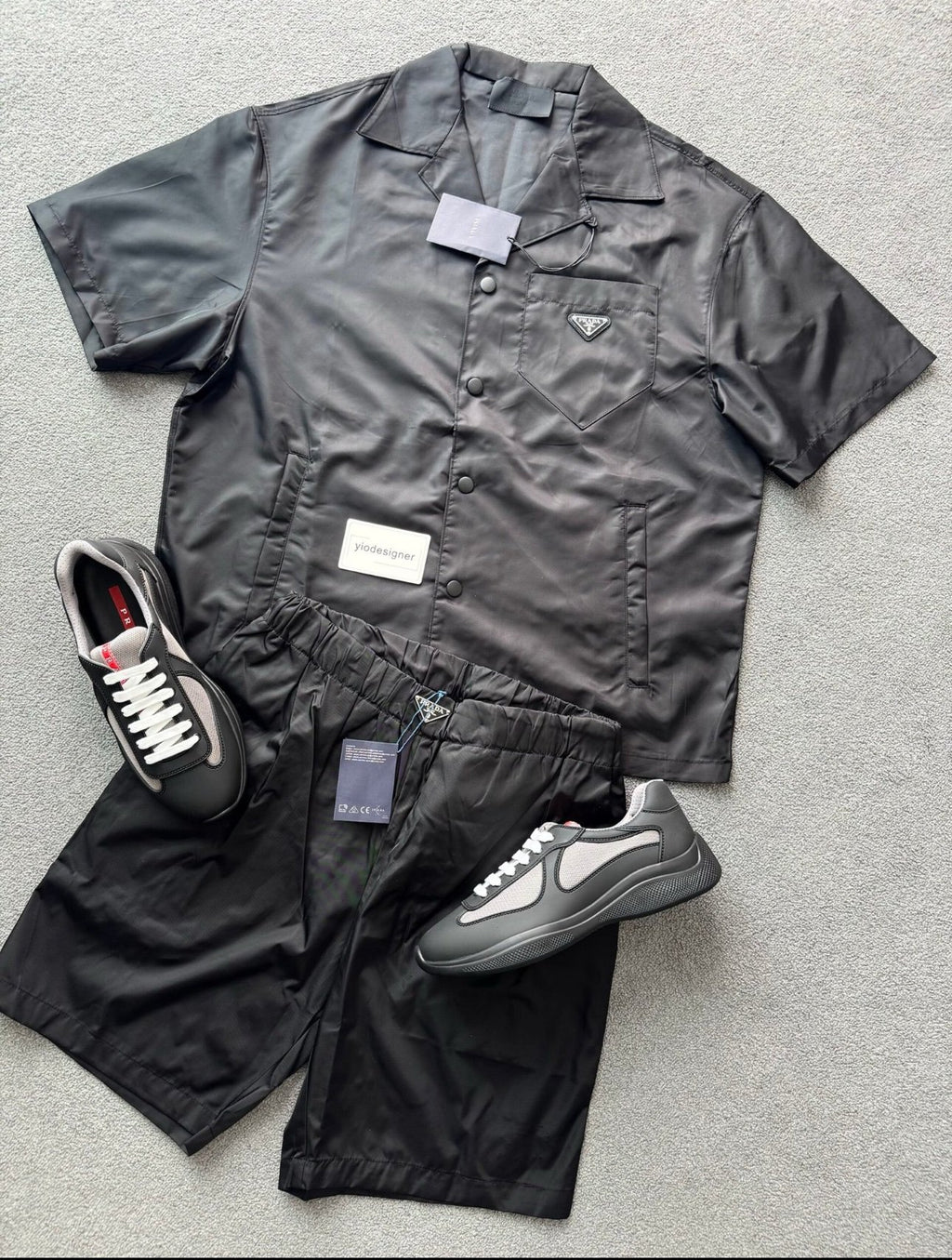 Prada | Prada set (shirt and short) | Size M | yiodesigner.co.uk