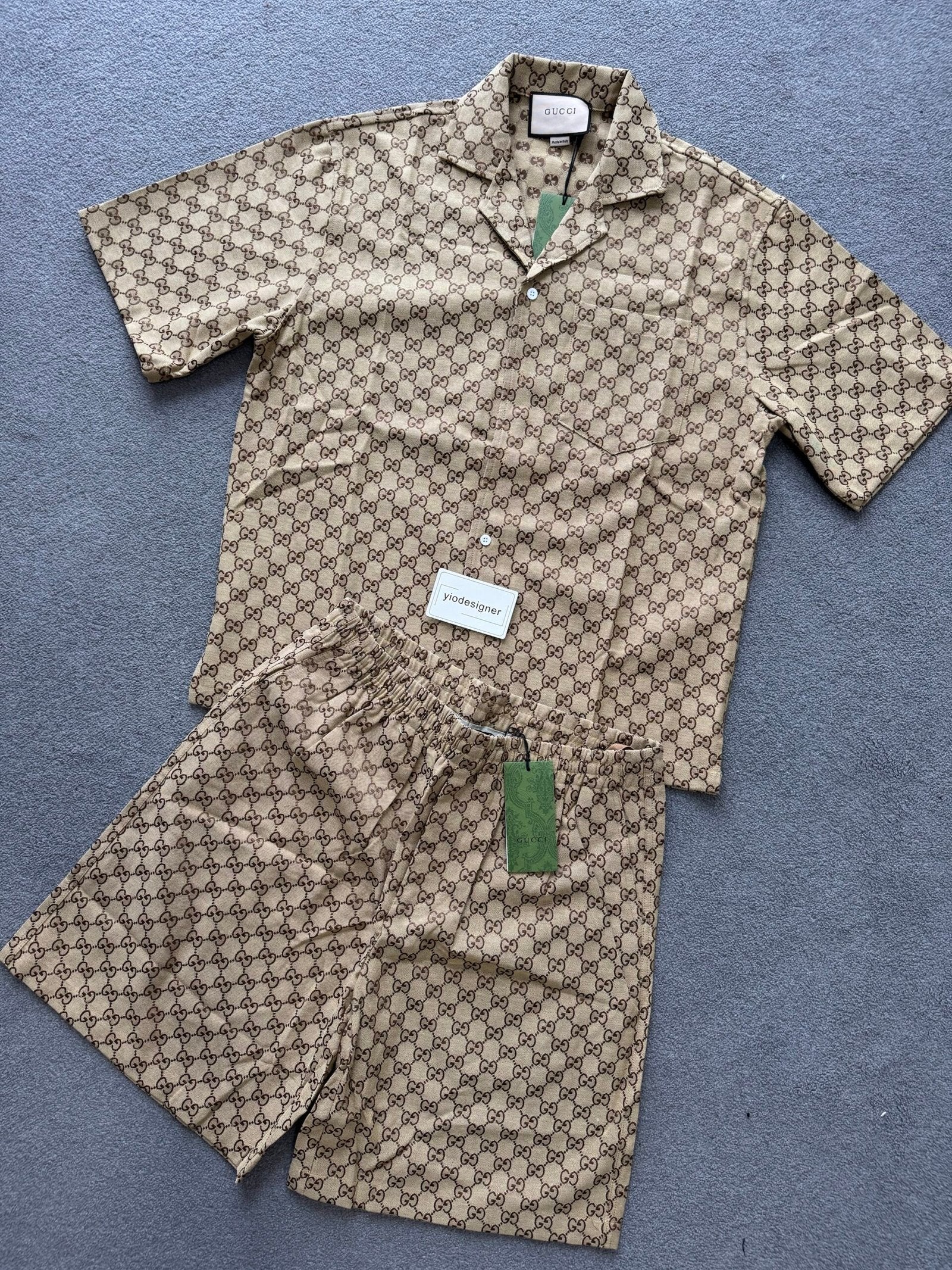 Gucci | Gucci set (shirt and short) | Size M | yiodesigner.co.uk