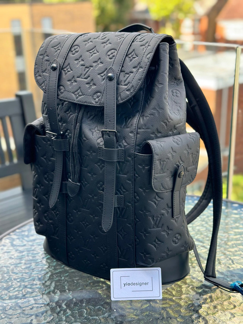 Louis Vuitton | Lv backpack leather | Front View | yiodesigner.co.uk