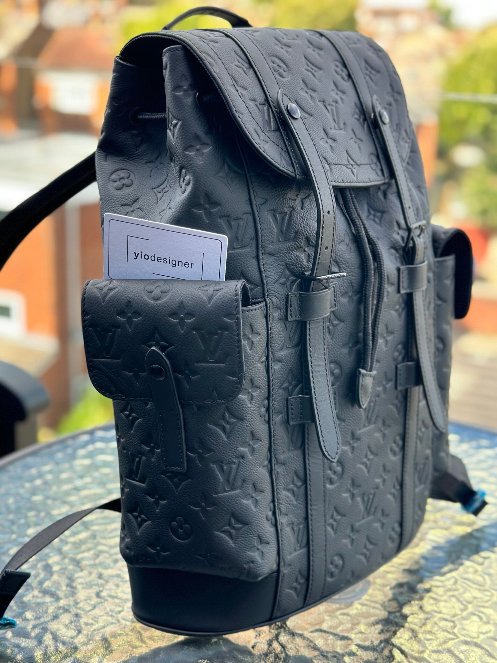 Louis Vuitton | Lv backpack leather | Detail Shot | yiodesigner.co.uk