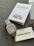 Cartier | Cartier watch moissanite top | Back View | yiodesigner.co.uk