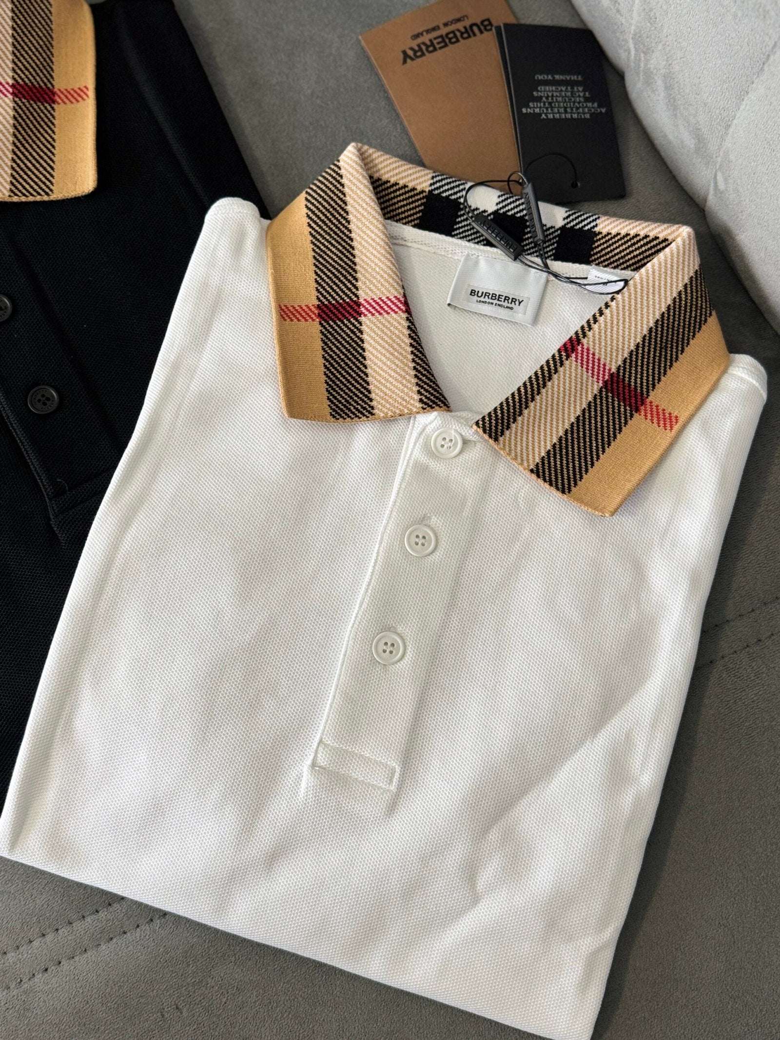 Burberry | Burberry polo white | Side View | yiodesigner.co.uk