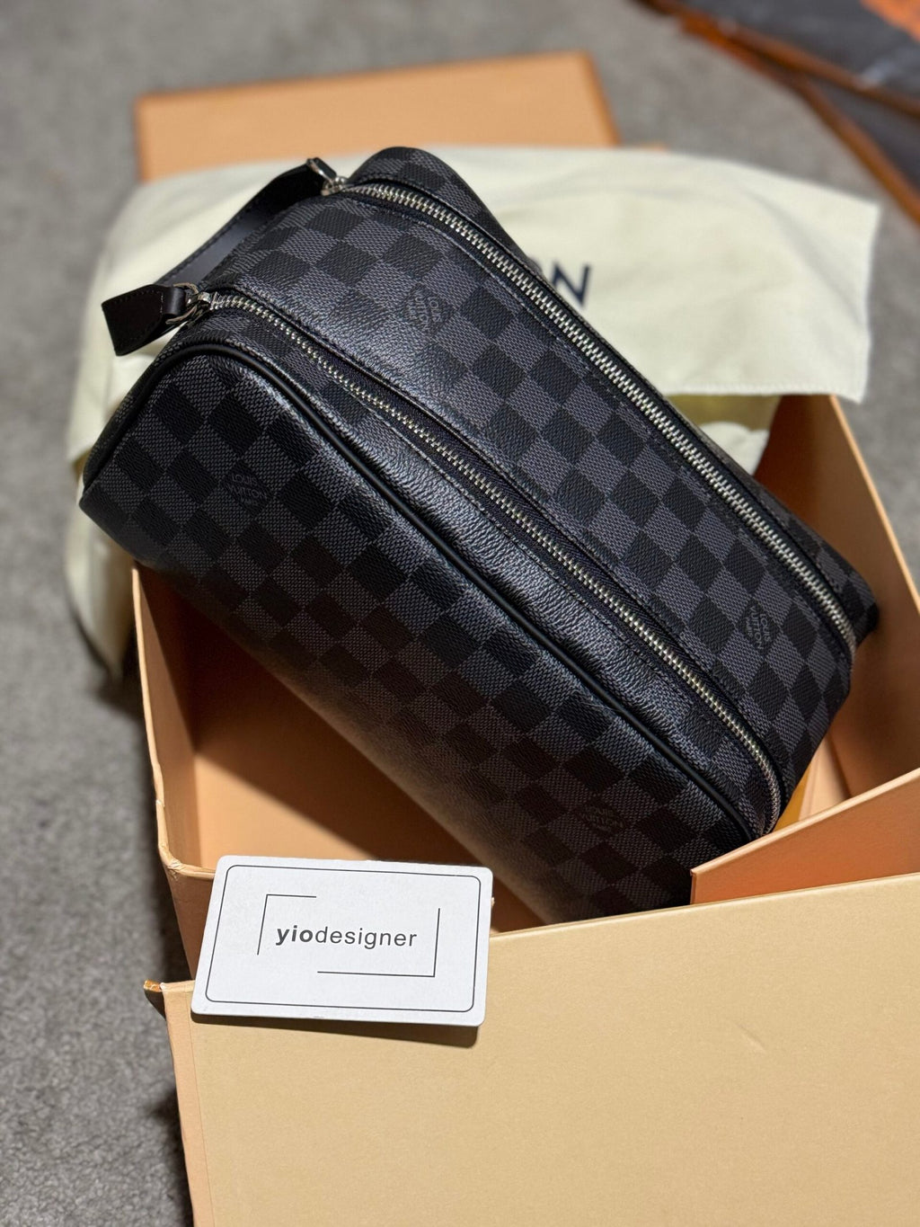 Louis Vuitton | Lv toiletry bag | Front View | yiodesigner.co.uk
