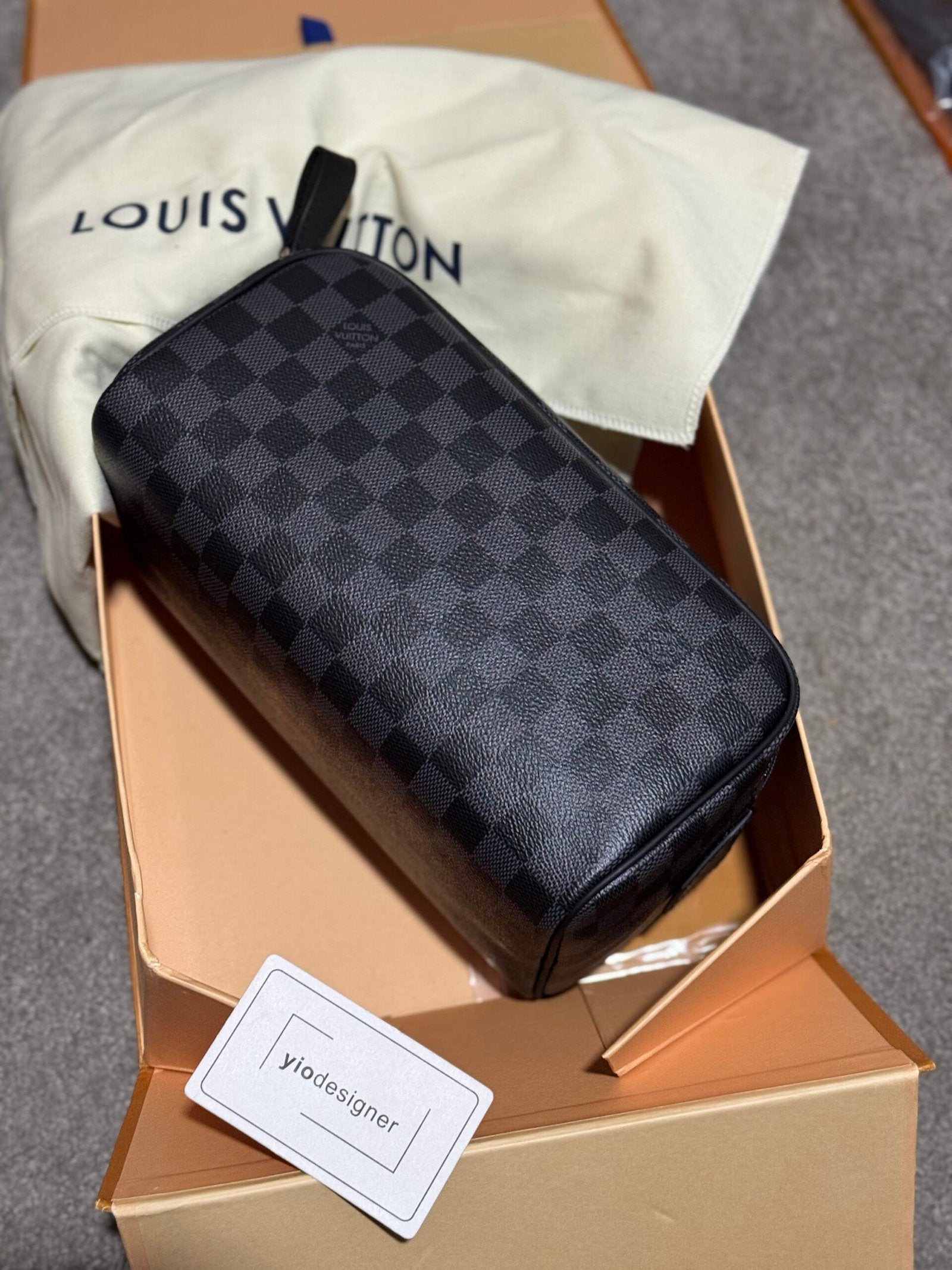 Louis Vuitton | Lv toiletry bag | Back View | yiodesigner.co.uk