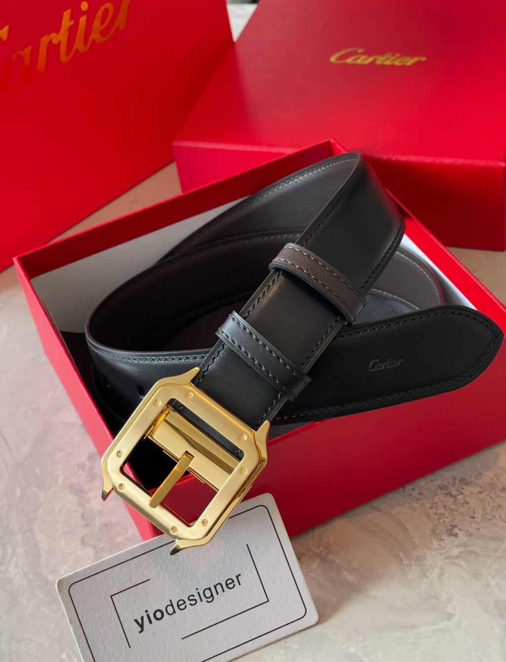 Cartier | Cartier belt | Size 110 | Side View | yiodesigner.co.uk