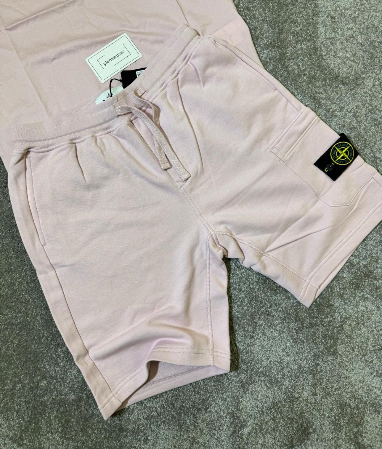 Stone Island | Stone island short light pink | Full Body | yiodesigner.co.uk