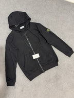 Stone Island | Stone island full zip black | Back View | yiodesigner.co.uk