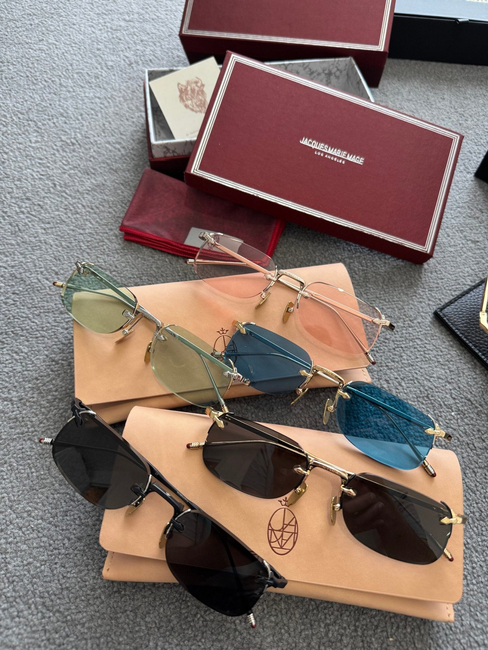 Jacques Marie Mage | JACQUES MARIE MAGE Sunglasses green | yiodesigner.co.uk