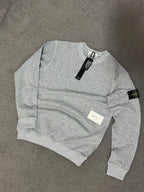 Stone Island | Stone island jumper grey | Side View | yiodesigner.co.uk