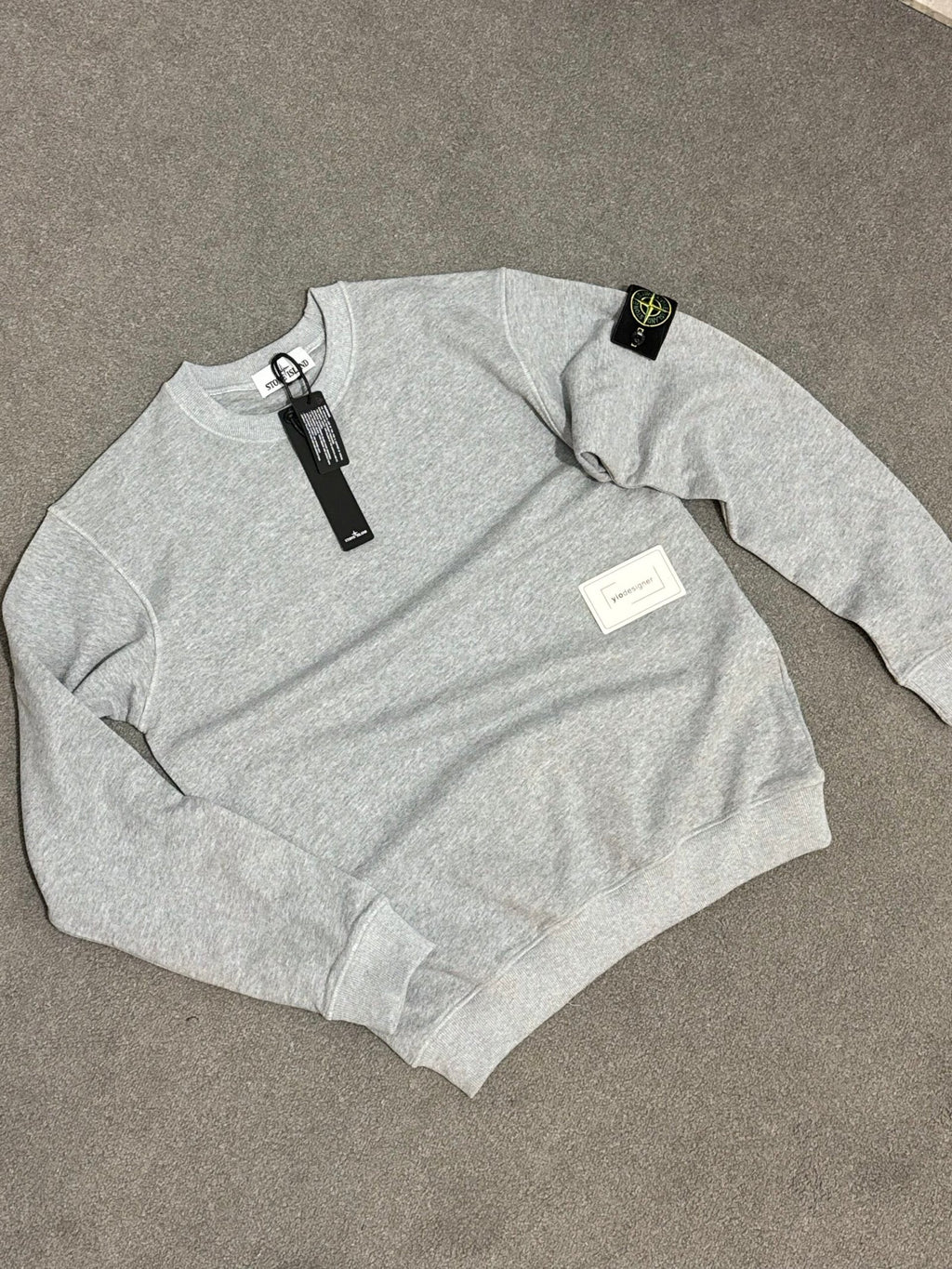 Stone Island | Stone island jumper grey | Size S | Back View | yiodesigner.co.uk