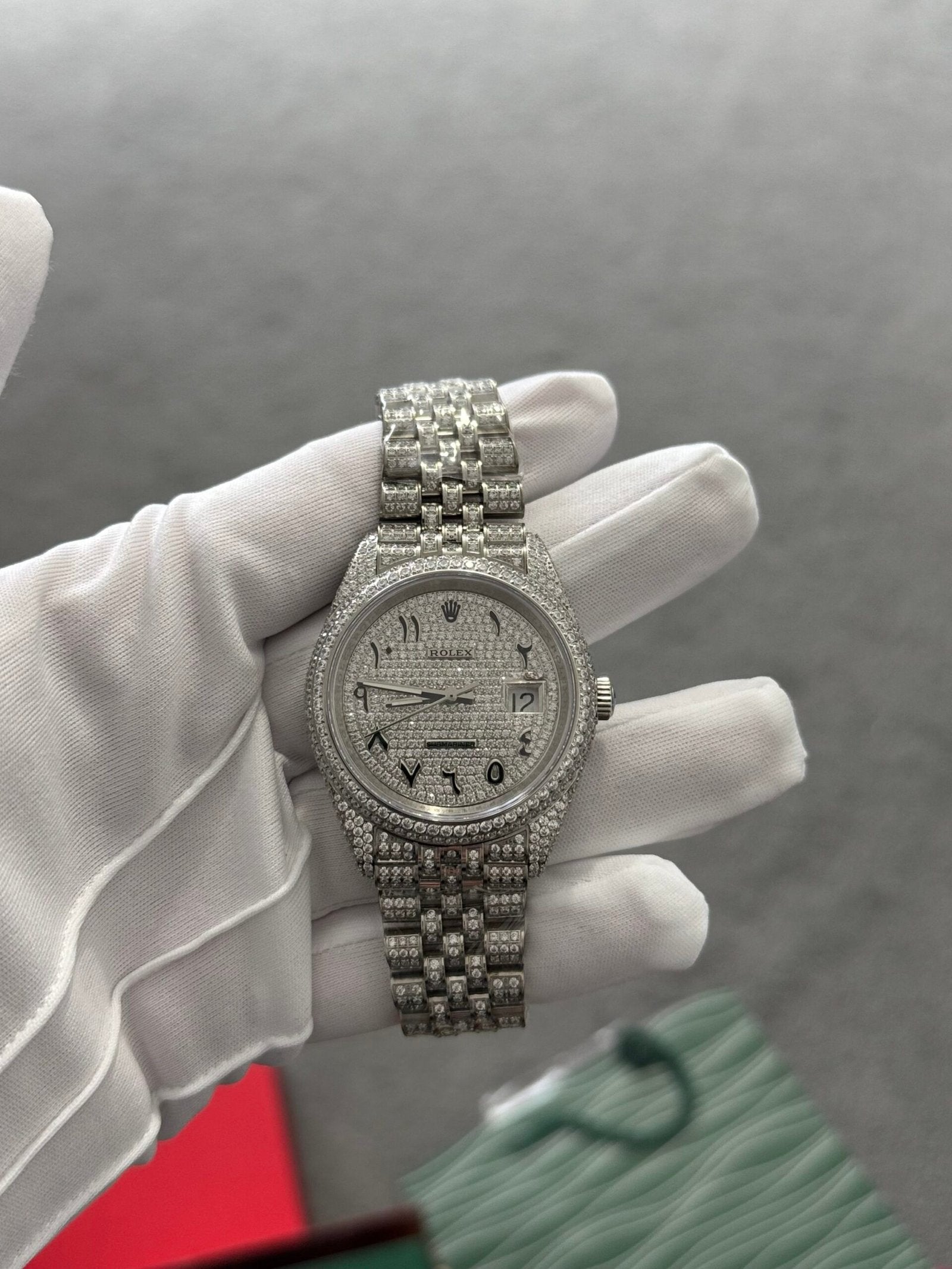Rolex | Rolex watch top(zircon stones) | Back View | yiodesigner.co.uk