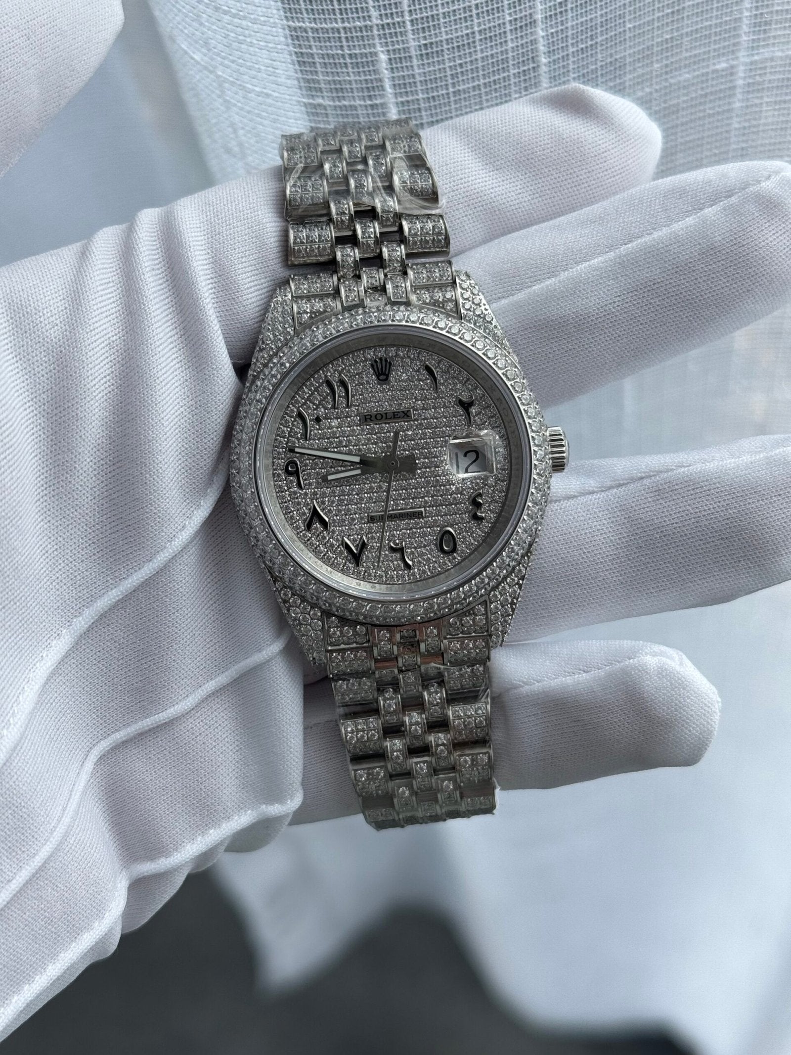 Rolex | Rolex watch top(zircon stones) | Side View | yiodesigner.co.uk