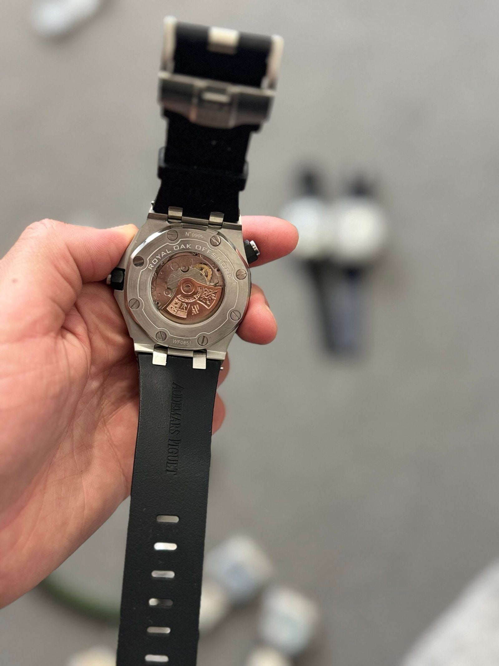 AP | AP watch Black | Back View | yiodesigner.co.uk