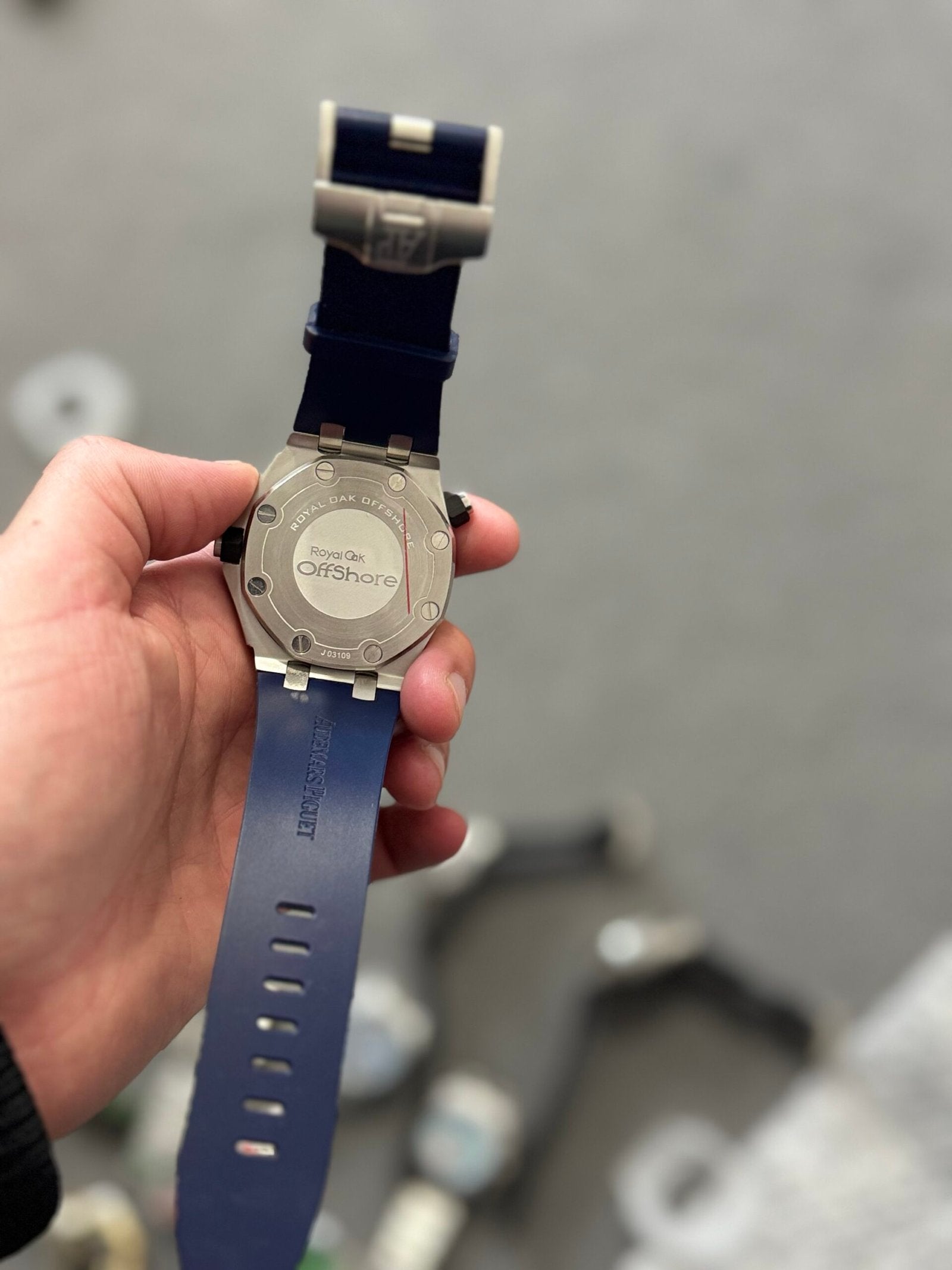 AP | AP watch Blue | Back View | yiodesigner.co.uk