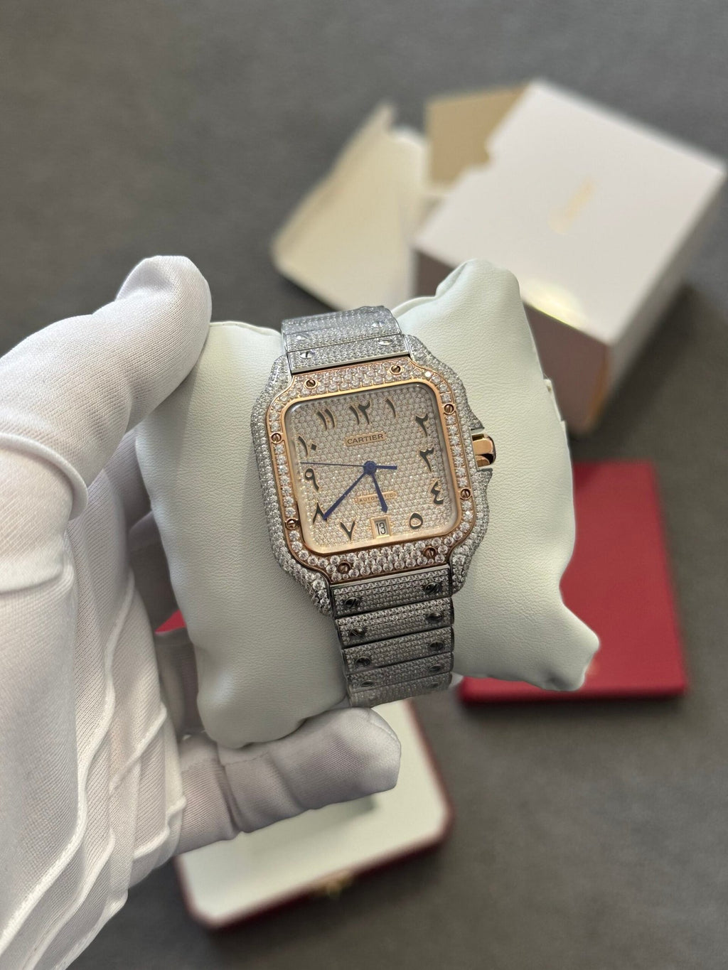 Cartier | Cartier watch (zircon stone) | Front View | yiodesigner.co.uk